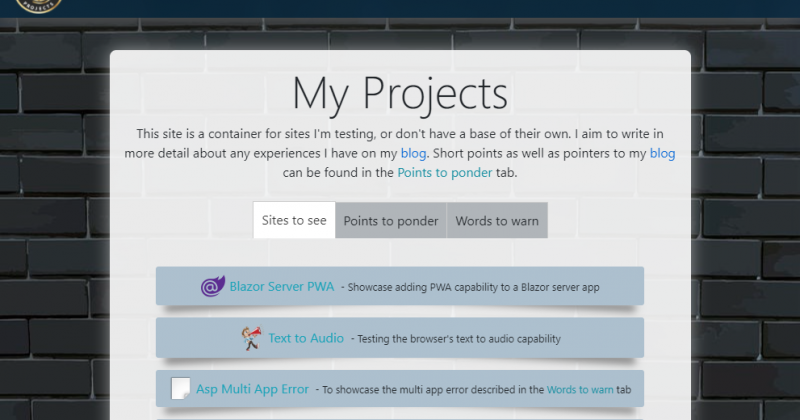 Project Series – Host site